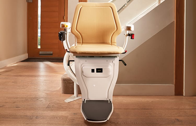 AmeriGlide curved chair stairlift equipment example