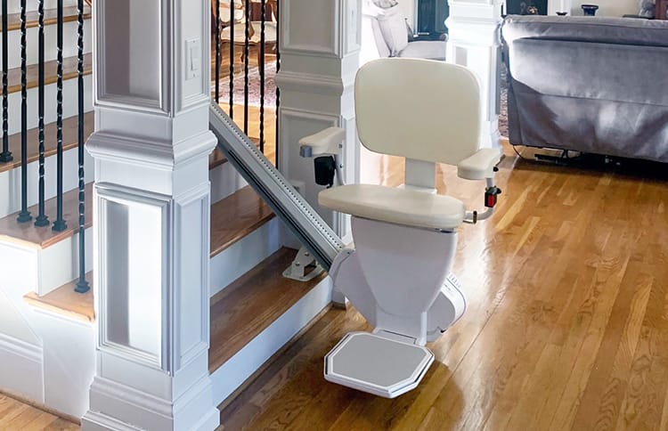AmeriGlide straight chair stairlift equipment example